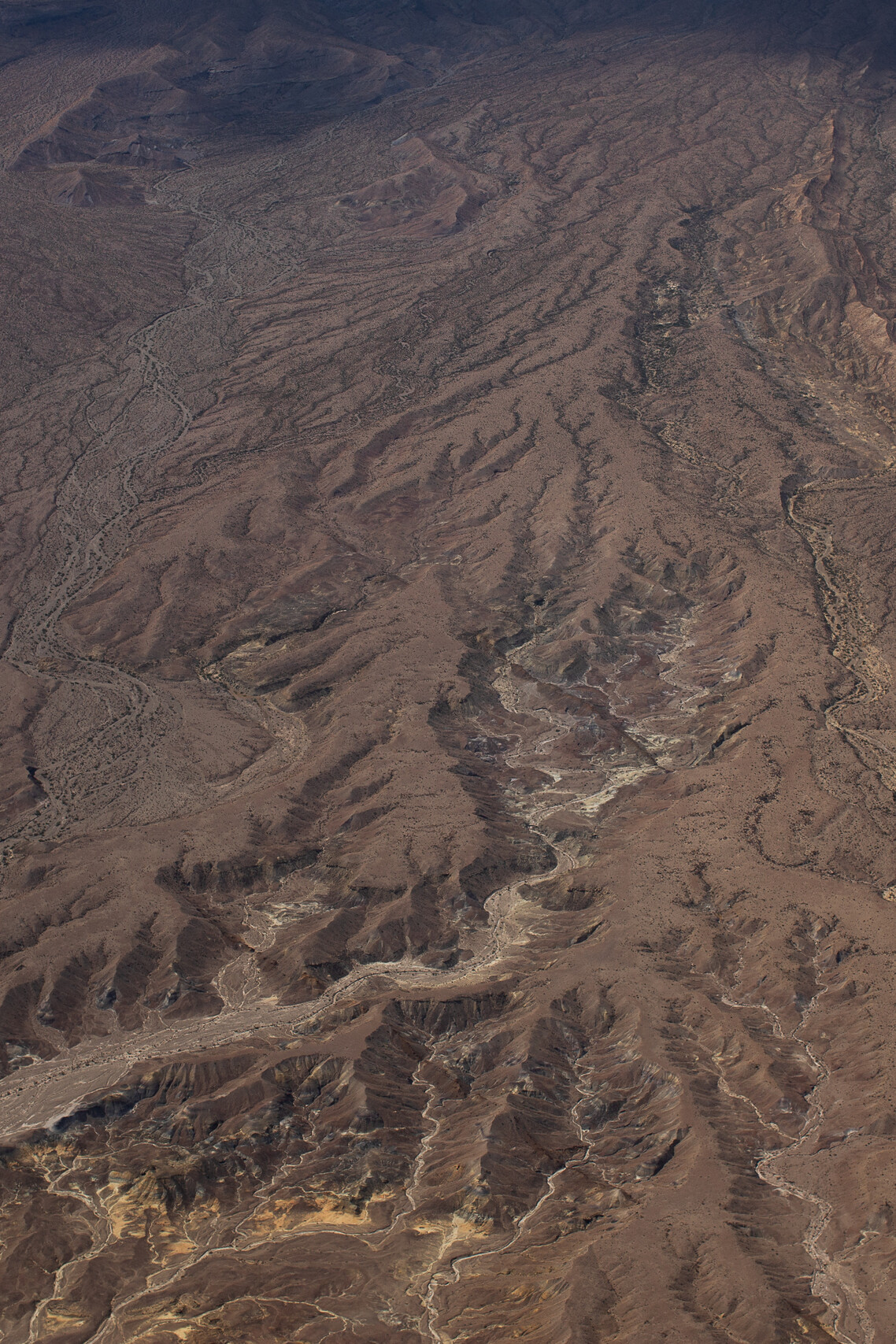 Desert erosion is seen from an aerial view over Big Bend National Park on May 24, 2026.