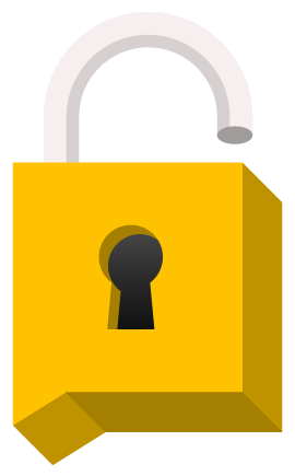 Secure lock logo