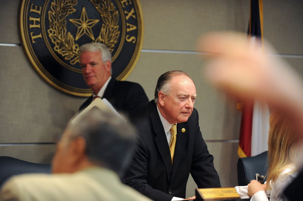 State Rep. Dan Flynn, R-Van, co-chair of the House Committee on Transparency in State Agency Operations, is shown calling an executive session on May, 12, 2014.