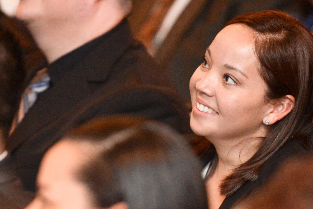 Texas Army National Guard Staff Sgt. Denise Rosales, an analyst with the Texas Counterdrug Task Force, graduates from the Drug Enforcement Administration's Basic Intelligence Research Analyst Training at DEA Headquarters in Washington D.C., July 20, 2017. Rosales attended the Drug Enforcement Administration's as part of interagency efforts to improve collaboration. (U.S. Army National Guard photo by Sgt. Michael Giles)