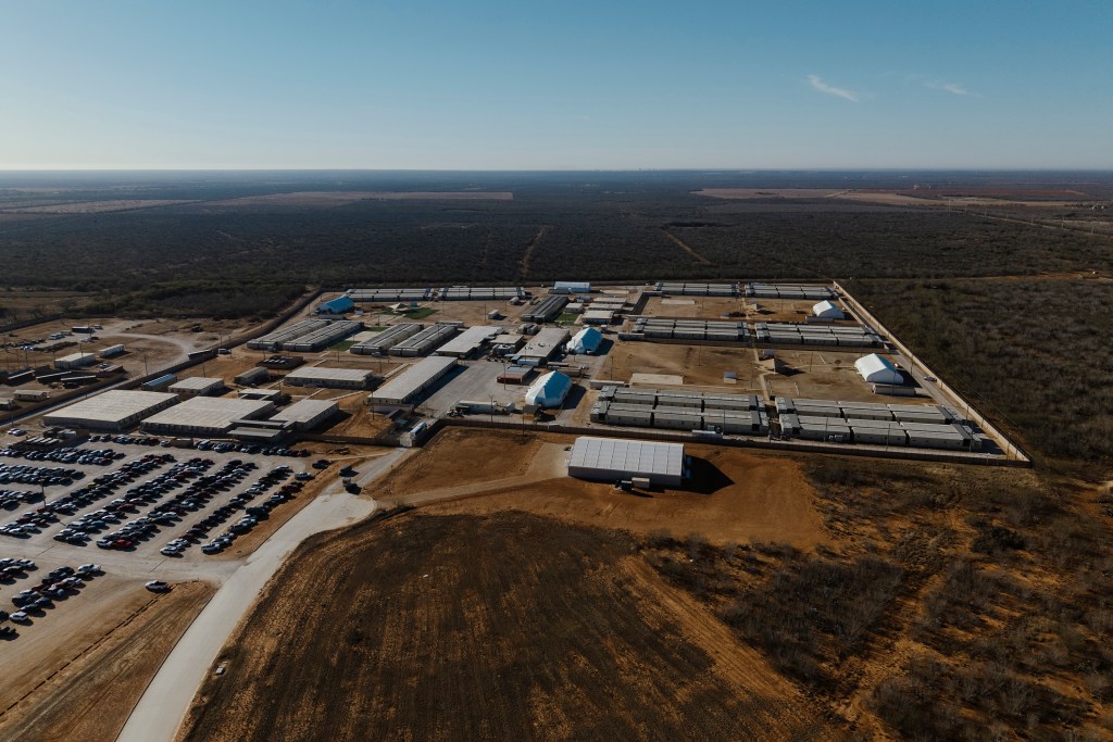 The South Texas Family Residential Center in Dilley on January 20. 2026.