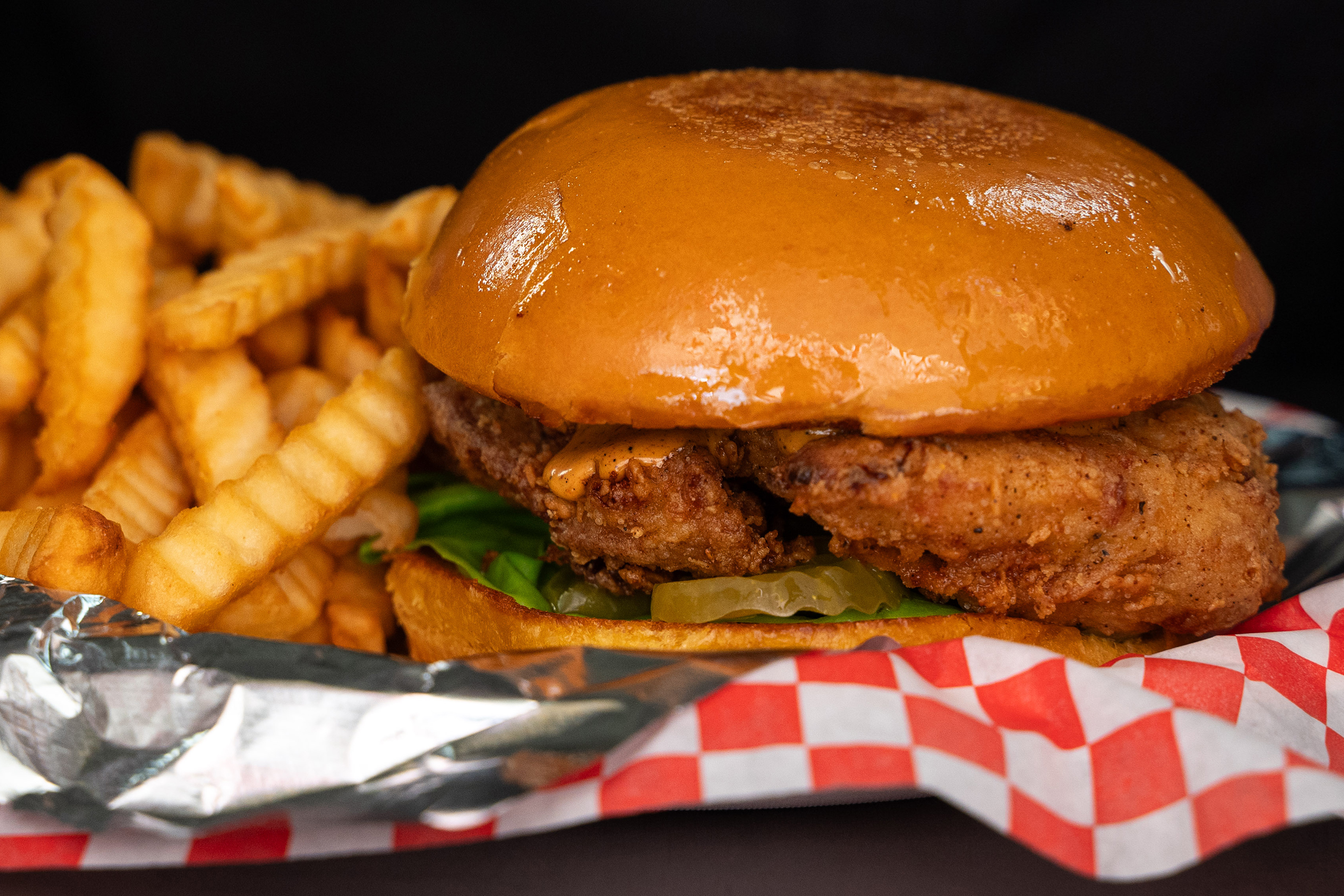 A chicken sandwich from Eloisa's.