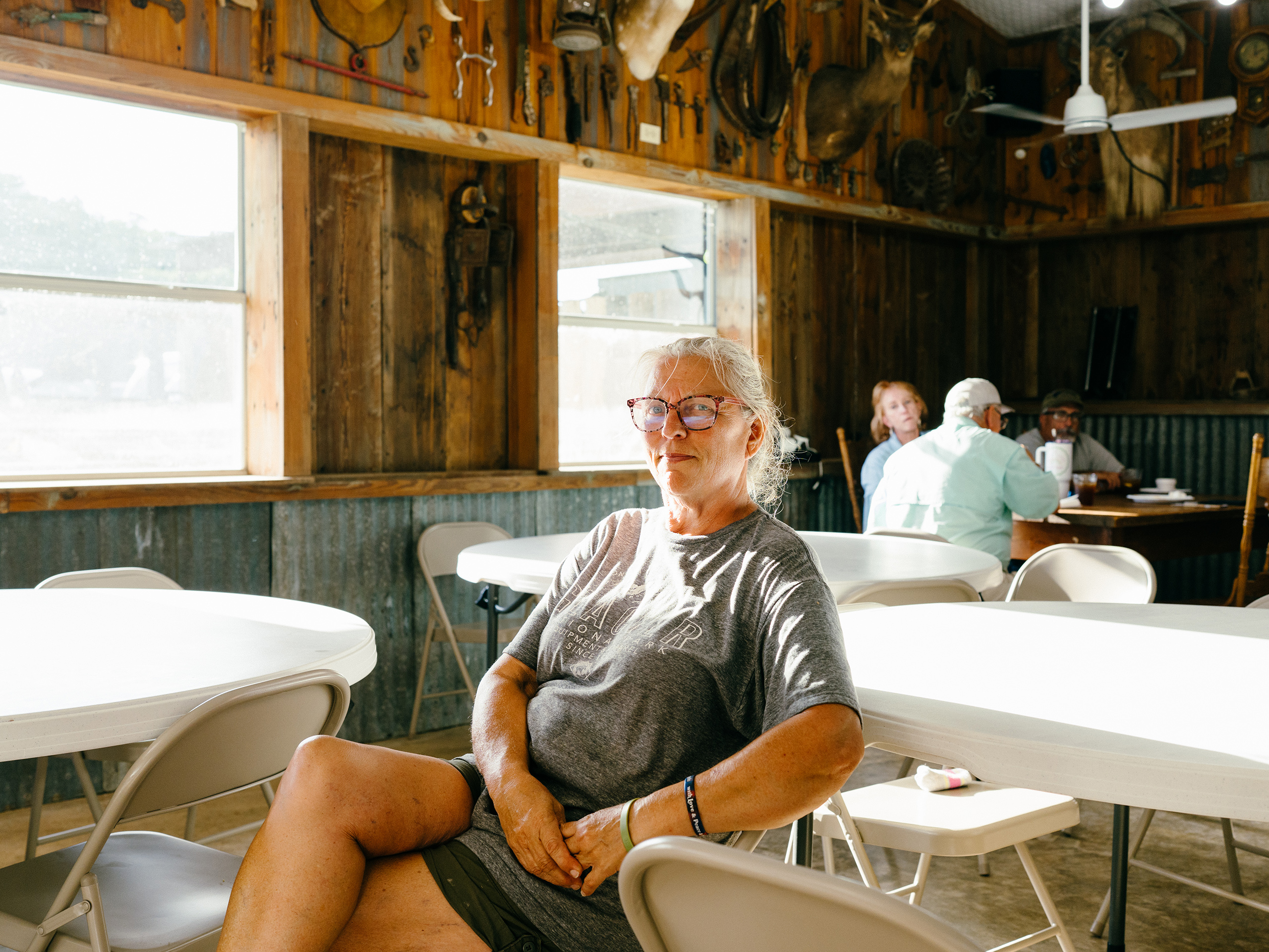 Owner of Crider's Rodeo & Dancehall Tracy Moore in Hunt, Texas on June 12, 2026.